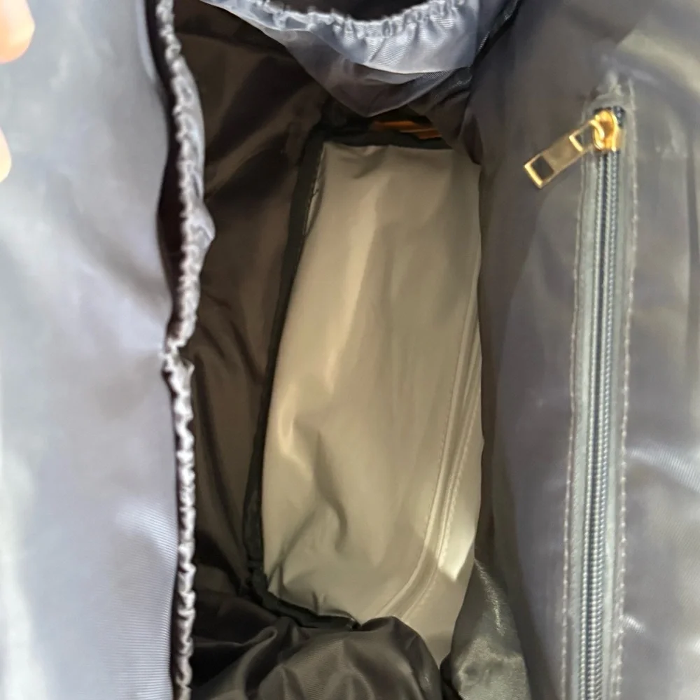 NEW ROSEGIN Black Quilted Backpack with Gold Zipper/Trim - Stylish & Functional